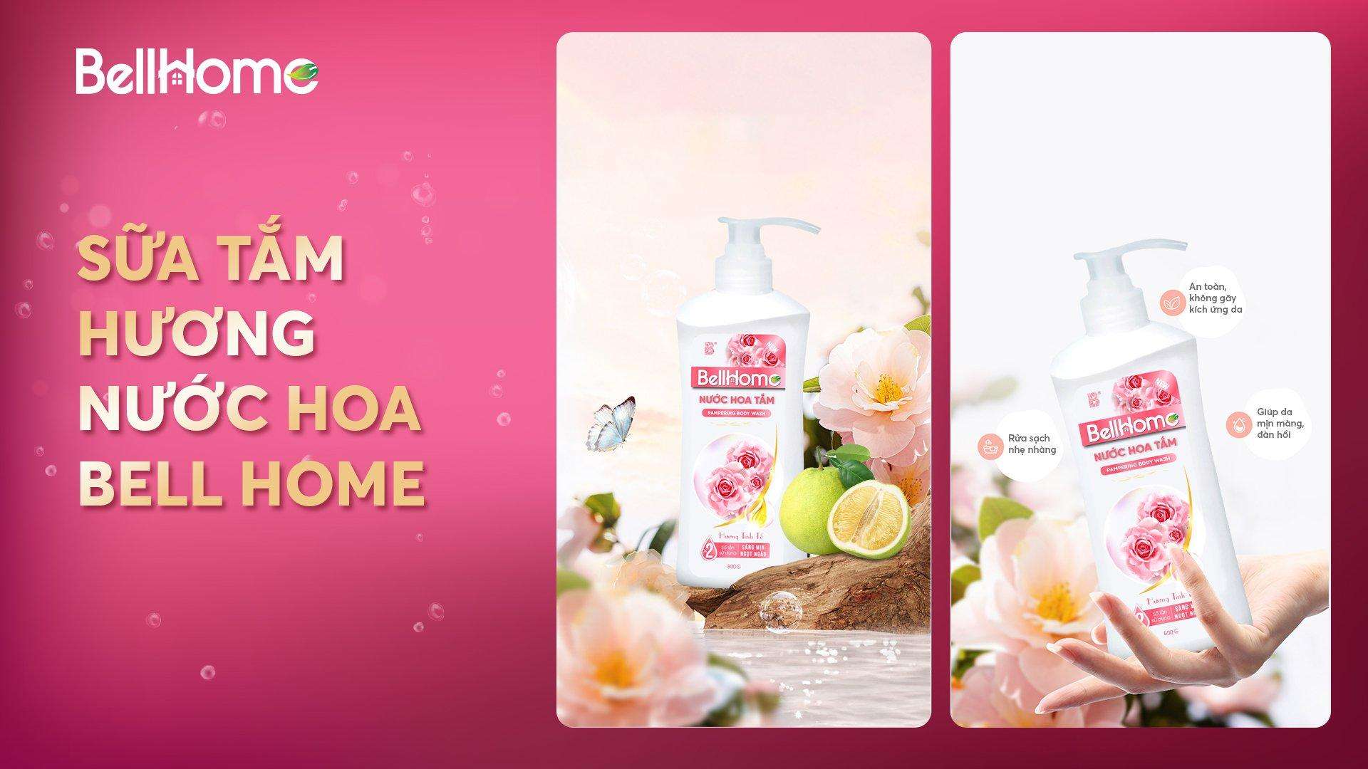 Nước hoa tắm Bell Home chiết xuất từ thiên nhiên